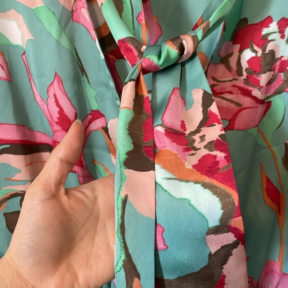 Floral Print Green Dress - Picture 8 of 9